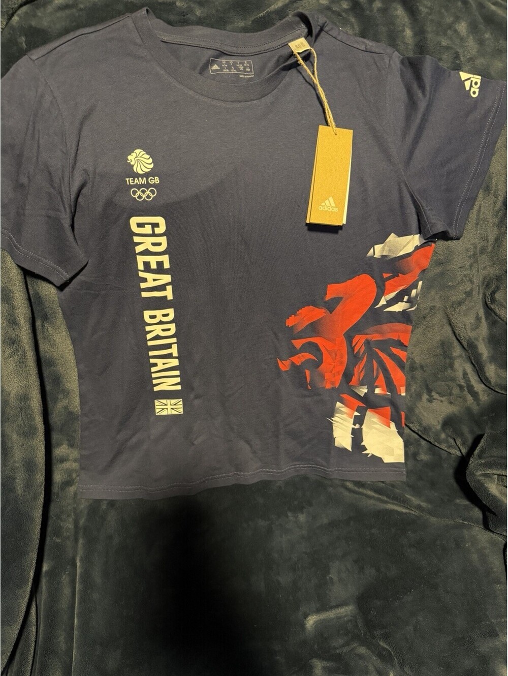 Official Adidas Team Great Britain Olympic Tokyo Graphic Tee 2020 NWT’s Large